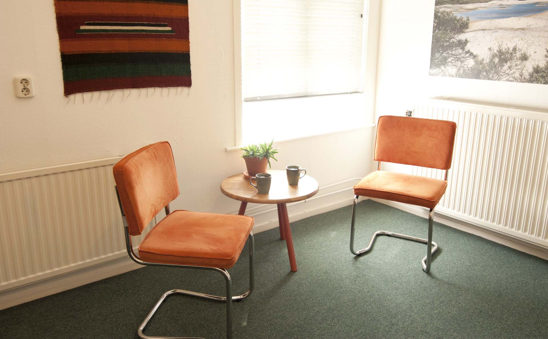 therapie setting Therapie setting bij Praktijk Lekker Los.